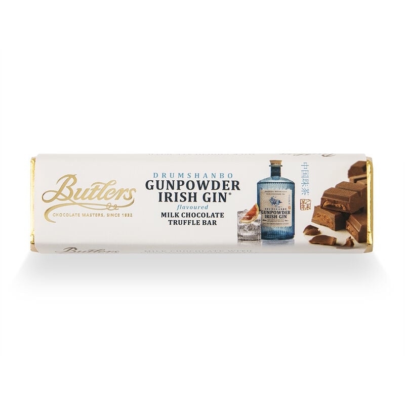 Butlers Drumshanbo Gunpowder Irish Gin Chocolate Truffle Bar 75g